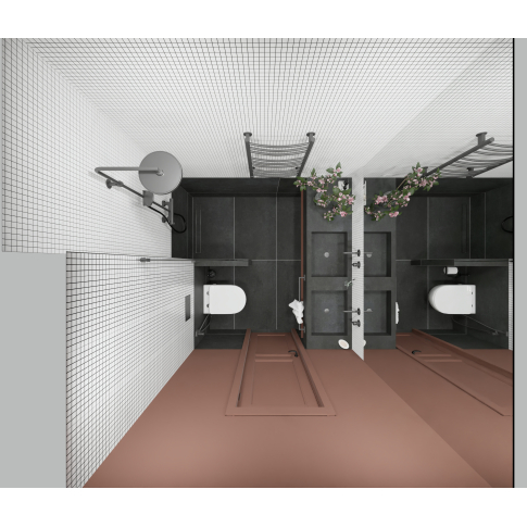Techno Grafitо графитовый 60х119,5 керамогранит матовый карвинг - картинка 3